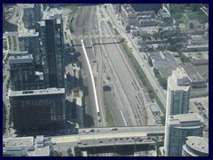 Views from CN Tower 15 - Railway tracks to the West